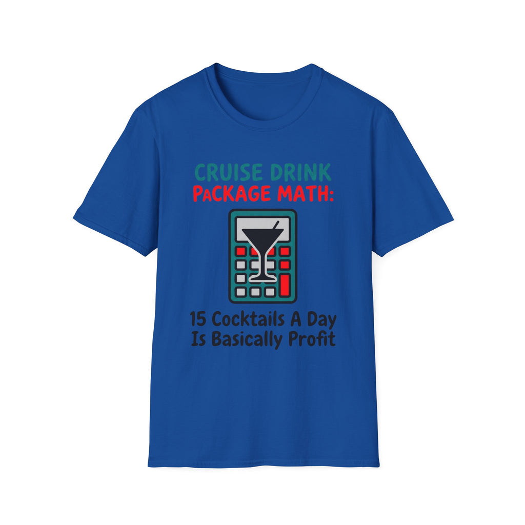 Cruise Drink Package Math T-Shirt