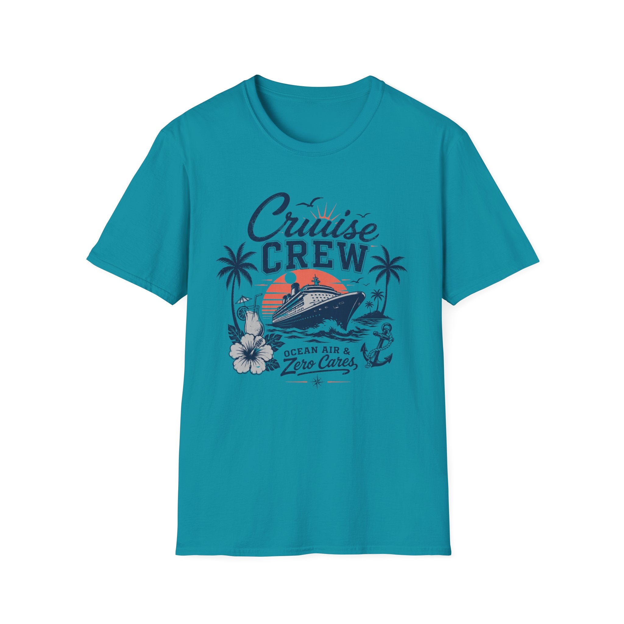 Cruise Crew Ocean Air Zero Cares T-Shirt