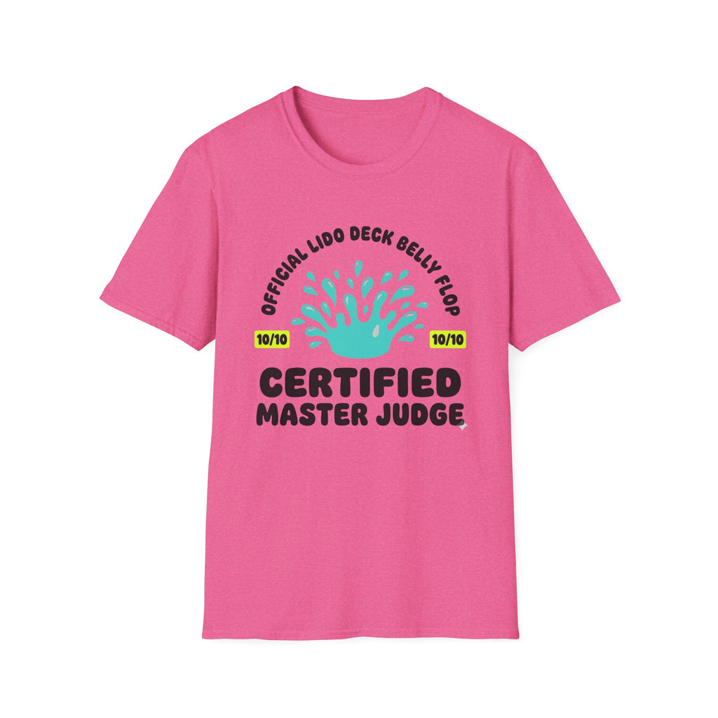 Official Lido Deck Belly Flop Master Judge T-Shirt