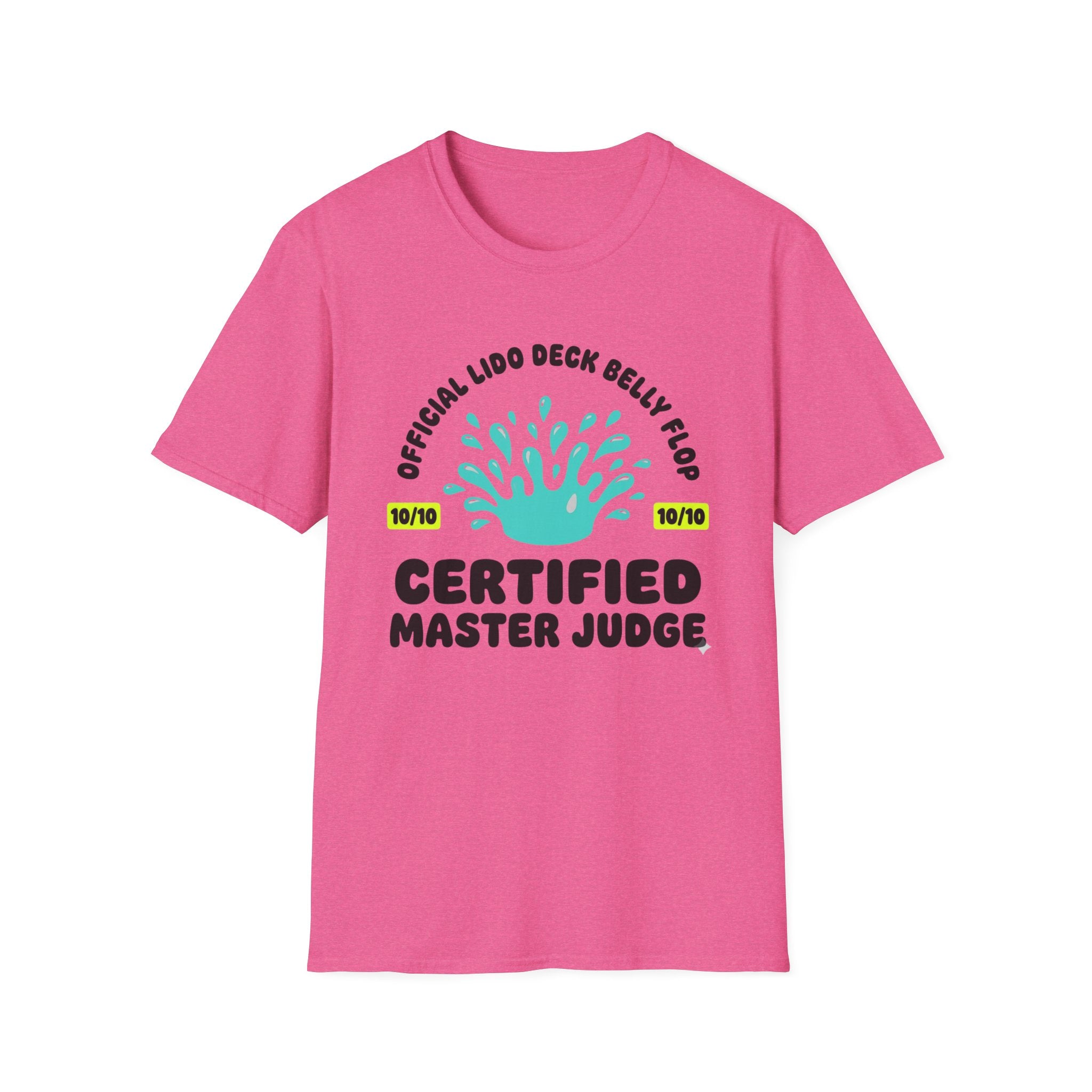 Official Lido Deck Belly Flop Master Judge T-Shirt