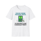 Cruise Drink Package Math 15 Cocktails T-Shirt