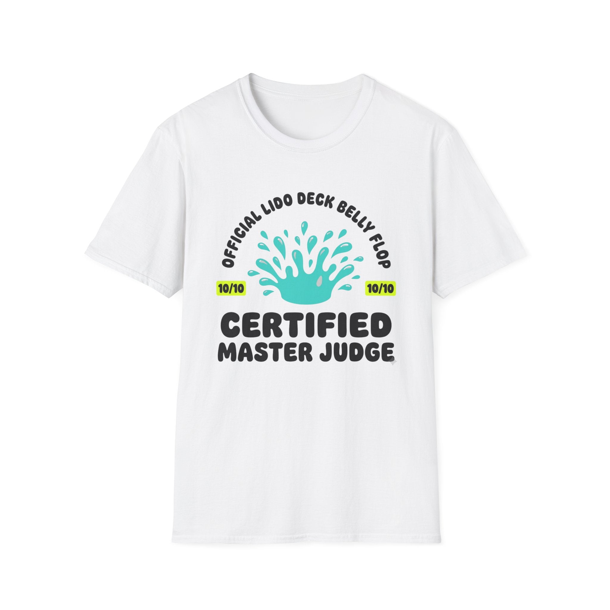 Official Lido Deck Belly Flop Master Judge T-Shirt