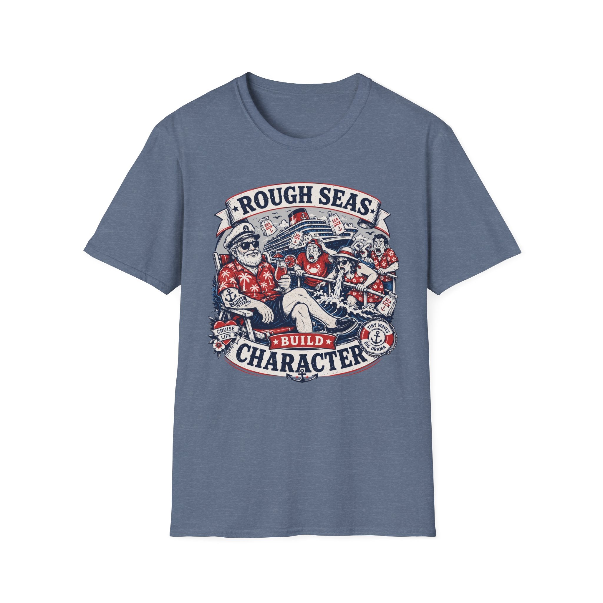 Rough Seas Build Character T-Shirt