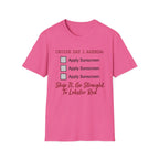 Cruise Day 1 Agenda Apply Sunscreen T-Shirt