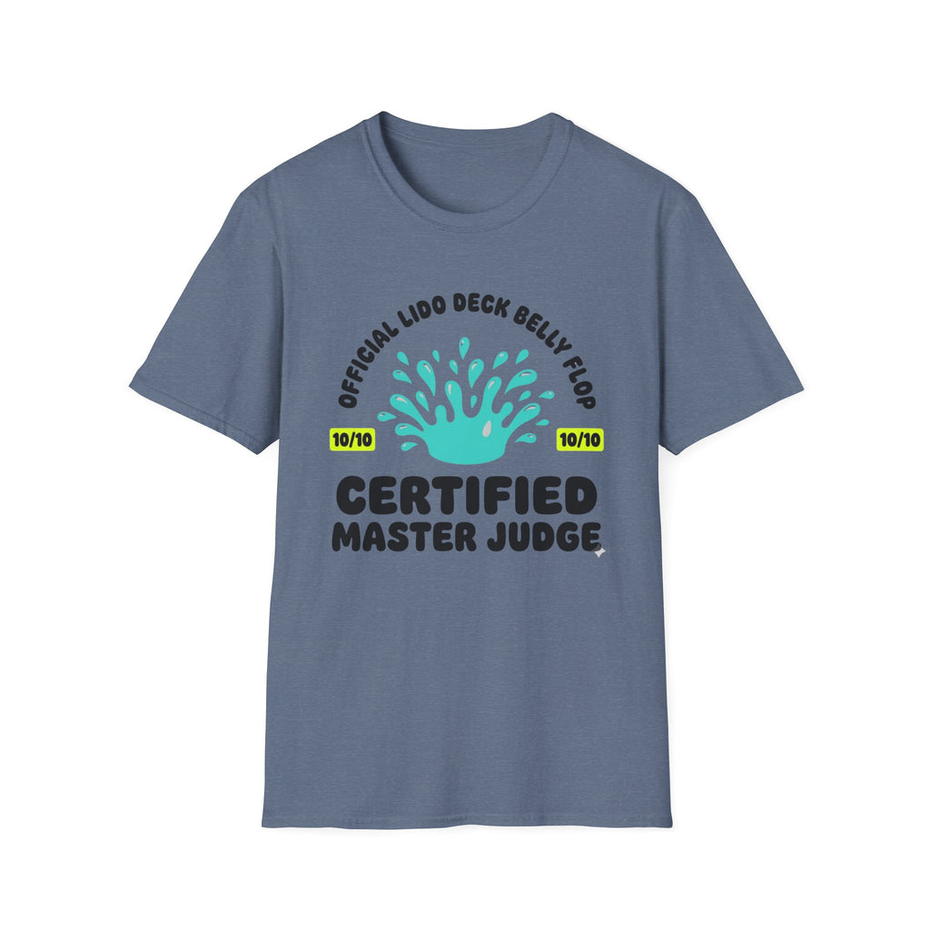 Official Lido Deck Belly Flop Master Judge T-Shirt
