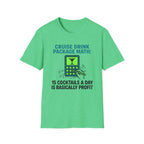 Cruise Drink Package Math 15 Cocktails T-Shirt