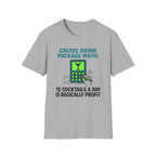 Cruise Drink Package Math 15 Cocktails T-Shirt