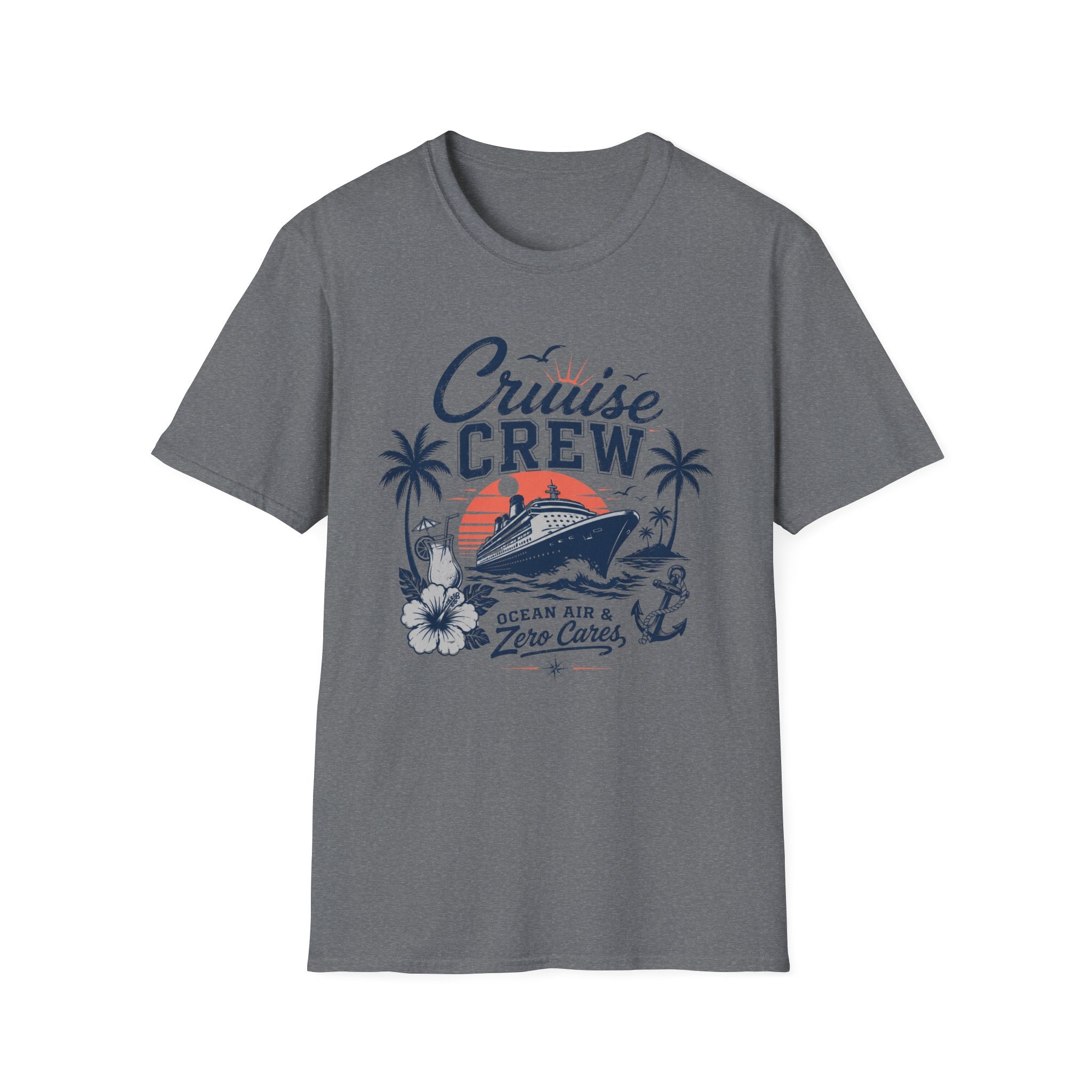 Cruise Crew Ocean Air Zero Cares T-Shirt