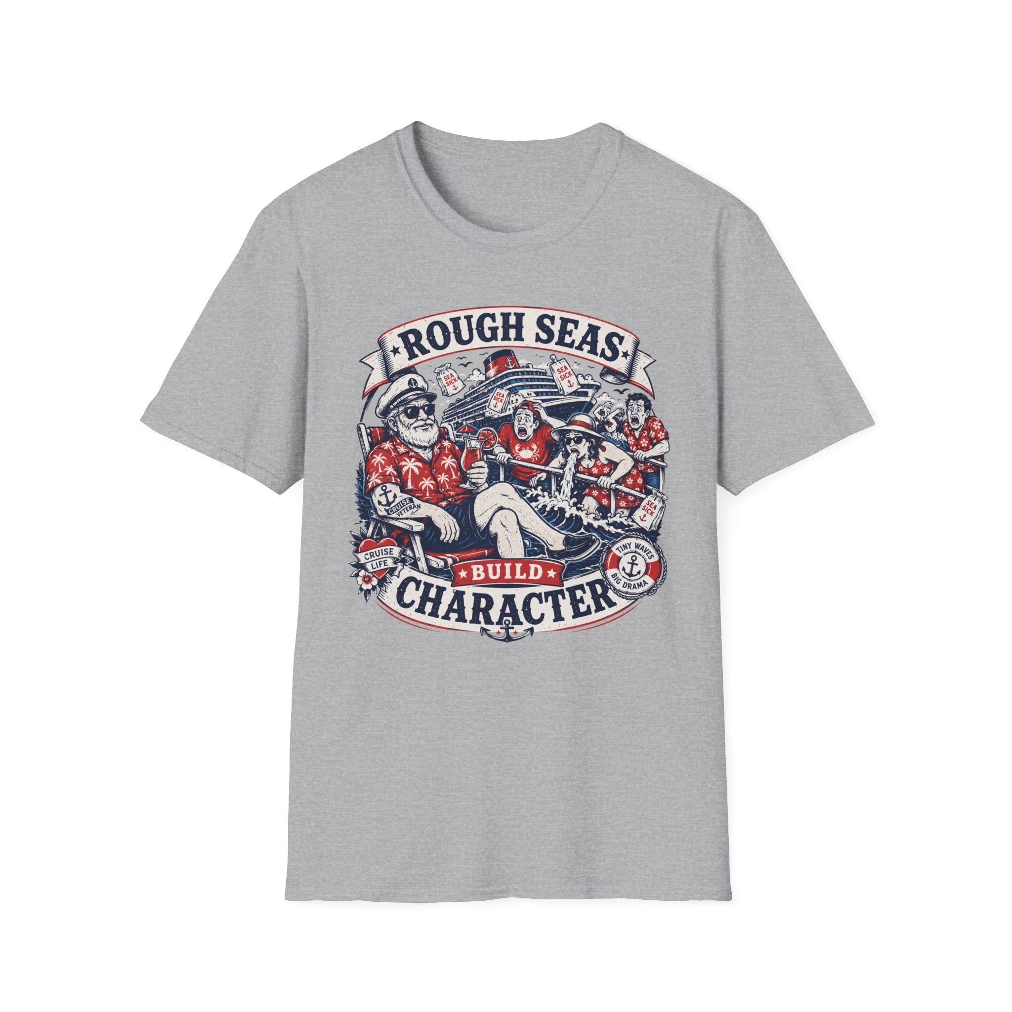 Rough Seas Build Character T-Shirt