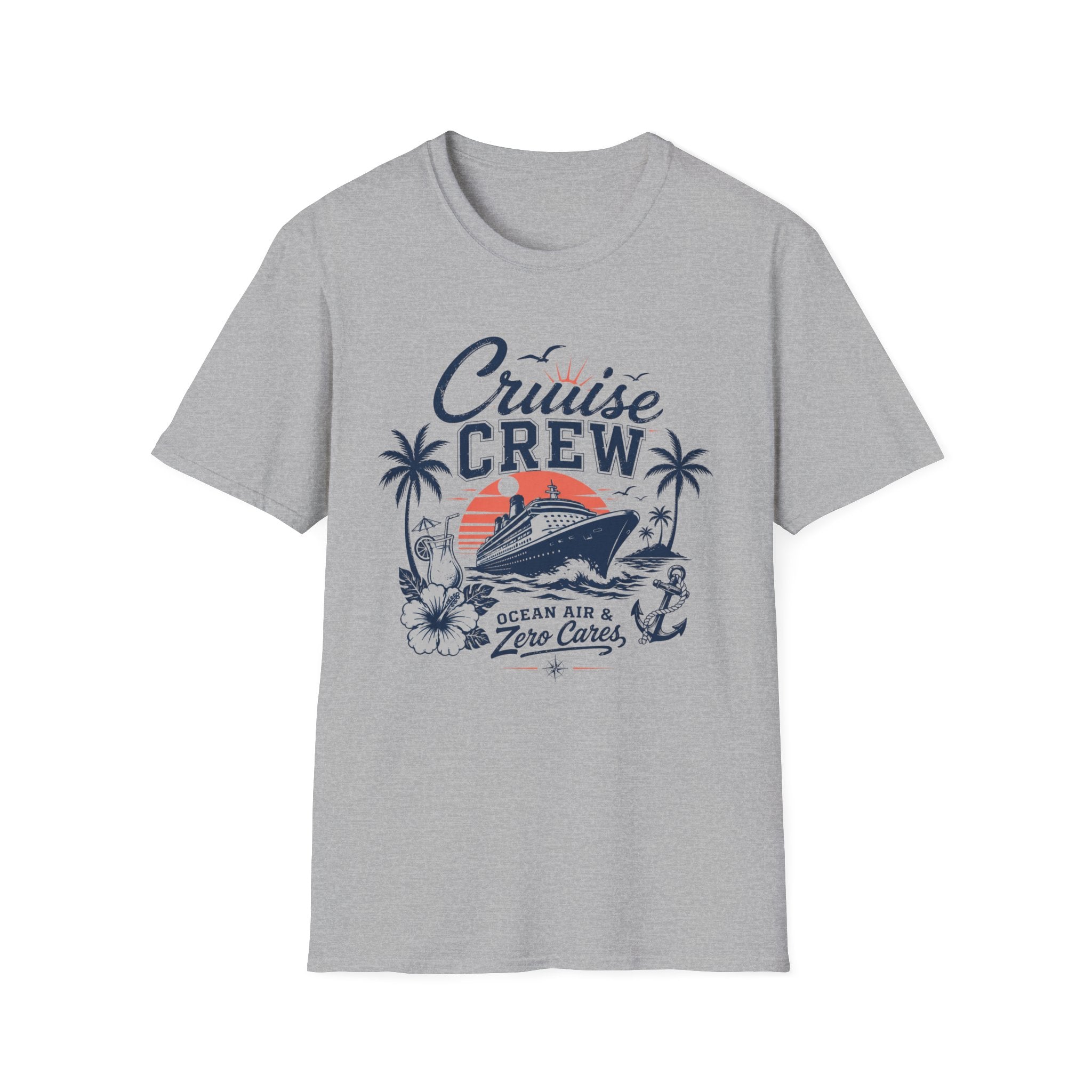 Cruise Crew Ocean Air Zero Cares T-Shirt