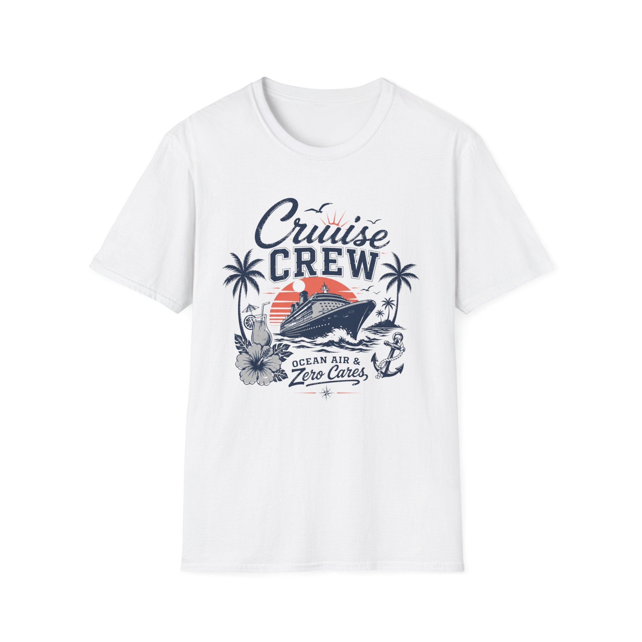 Cruise Crew Ocean Air Zero Cares T-Shirt