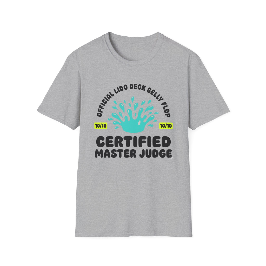 Official Lido Deck Belly Flop Master Judge T-Shirt