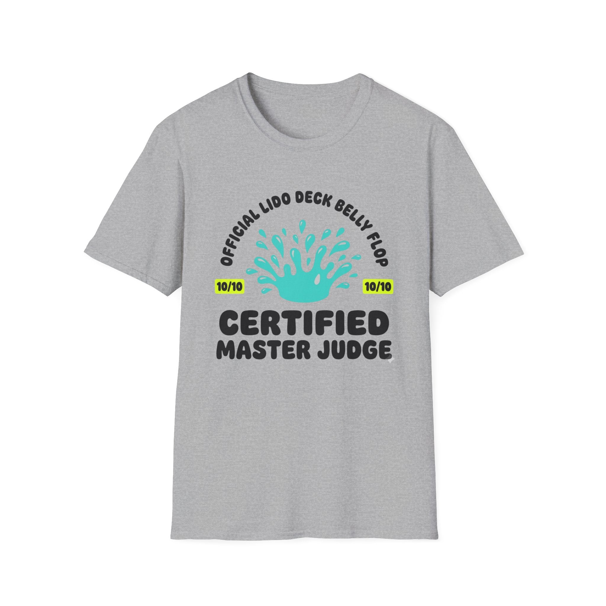Official Lido Deck Belly Flop Master Judge T-Shirt
