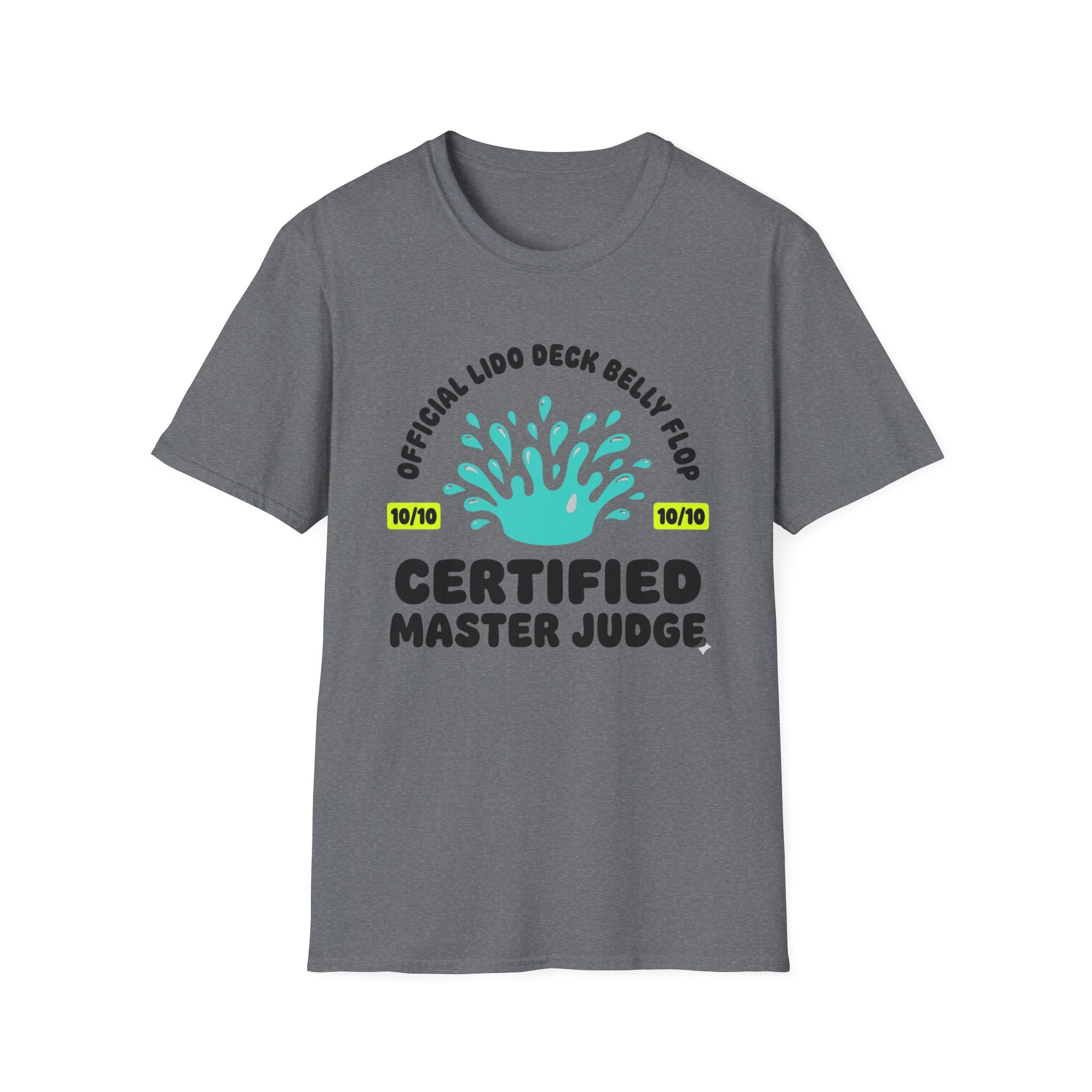 Official Lido Deck Belly Flop Master Judge T-Shirt
