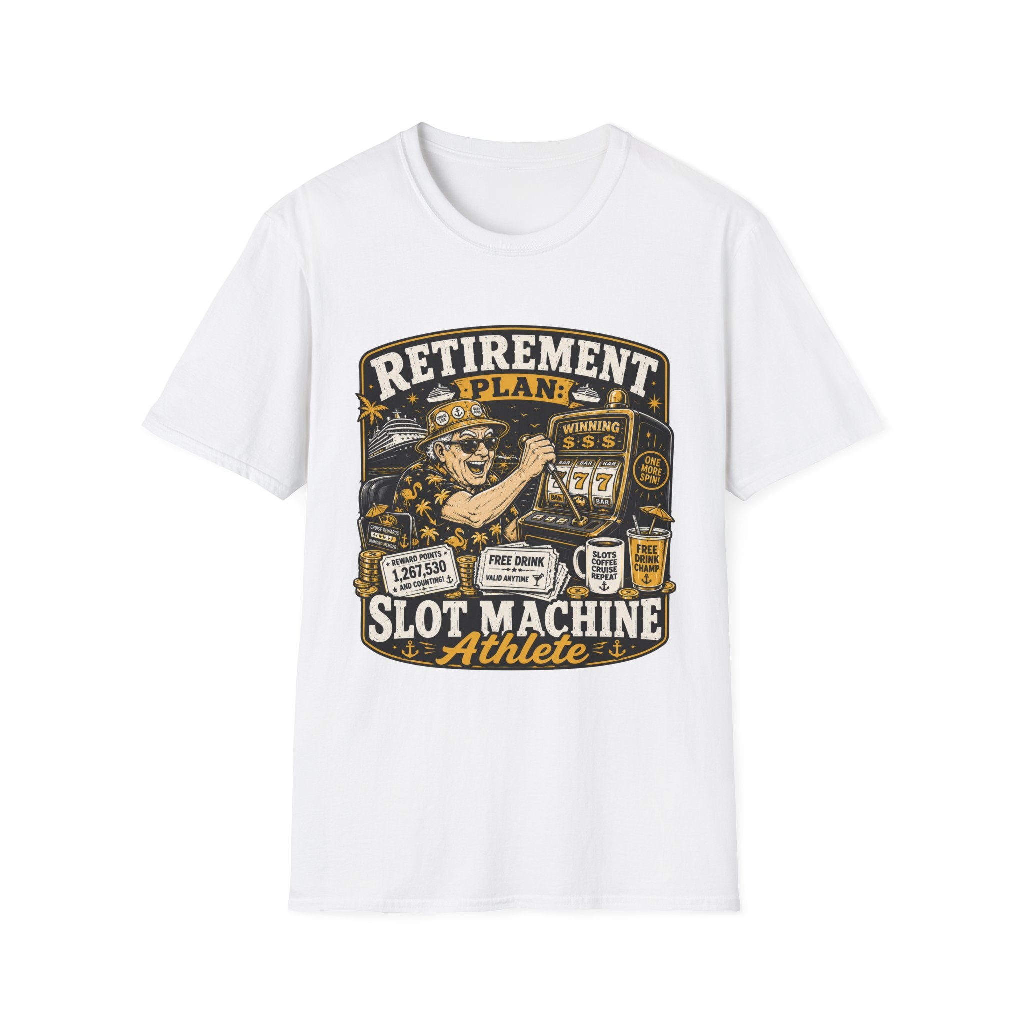 Retirement Plan-Slot MAchine Athlete T-Shirt