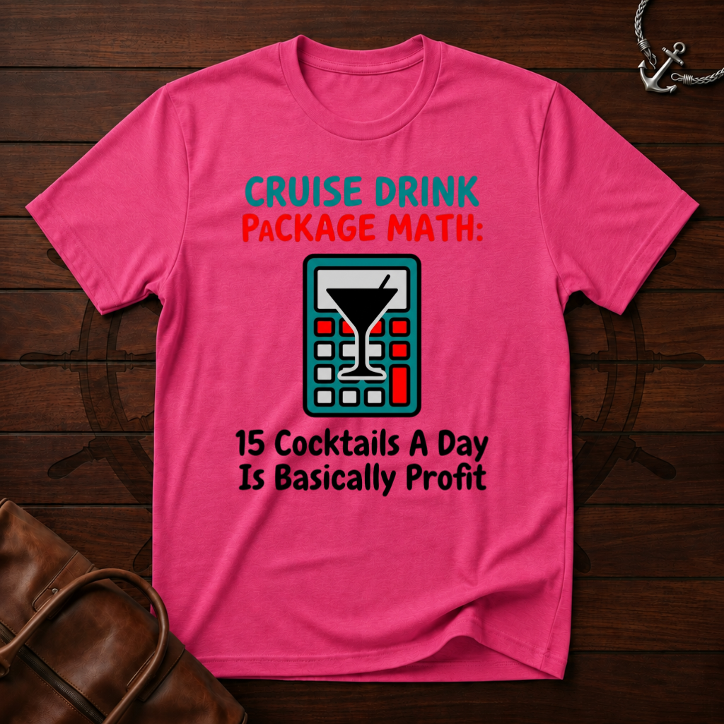 Cruise Drink Package Math T-Shirt