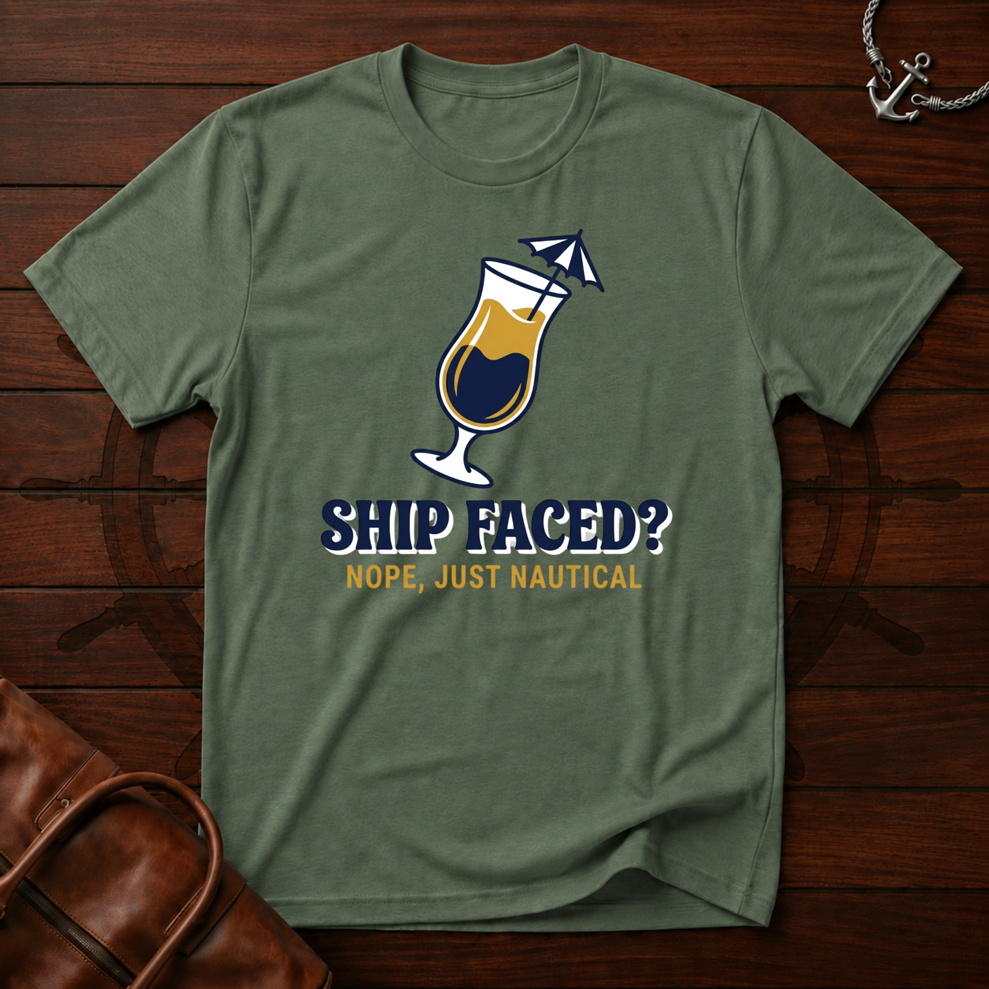 Ship Faced Nautical T-Shirt