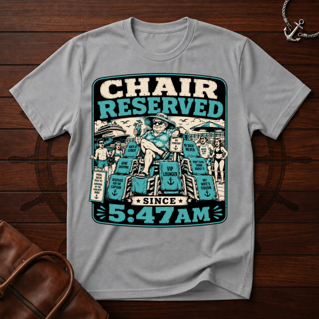 Chair Reserved Since 5:47am T-Shirt