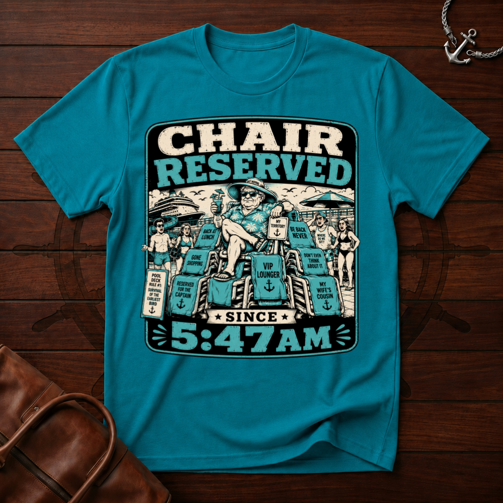 Chair Reserved Since 5:47am T-Shirt