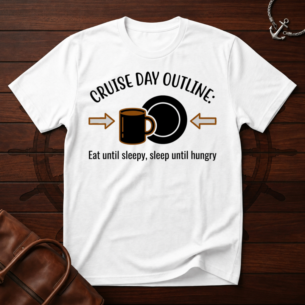 Cruise Day Outline T-Shirt