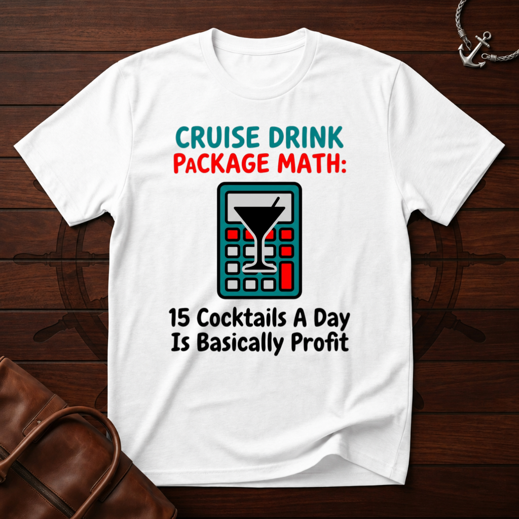 Cruise Drink Package Math T-Shirt