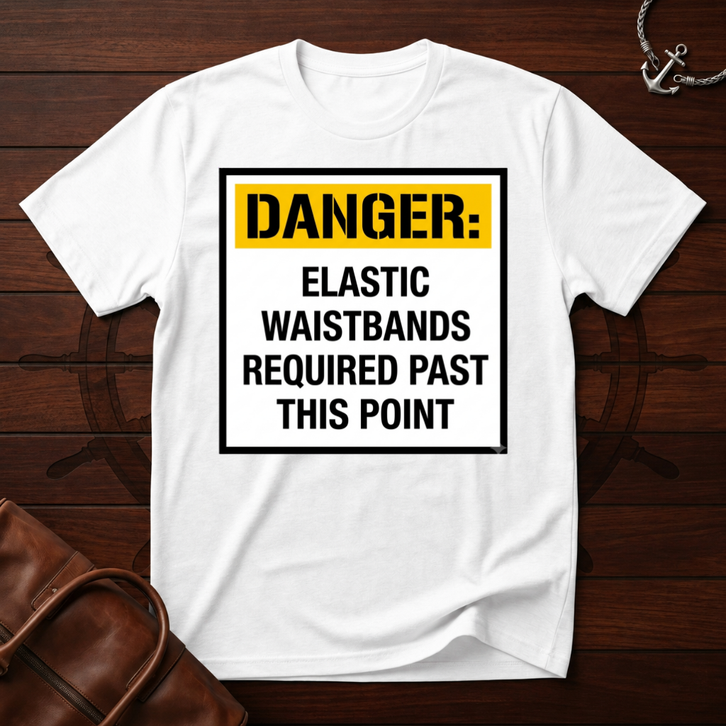 Danger Elastic Waistbands T-Shirt